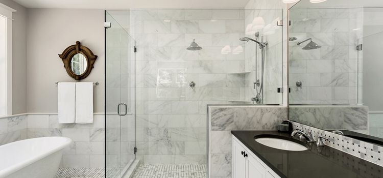 bathroom shower door installation in Pinecrest